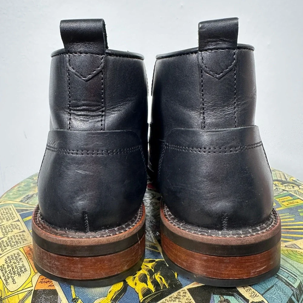 Johnston & Murphy J&M 1850 Black Leather Chukka Boots Men's 10M
